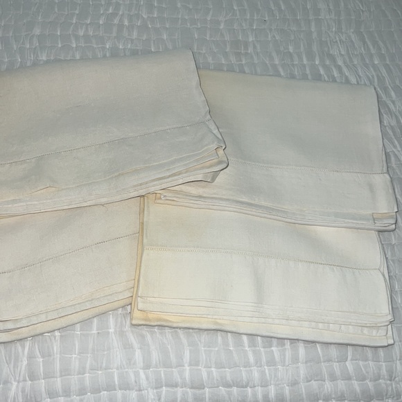 Vintage 100% Irish linen pillowcases w/Metered Edge - Picture 4 of 4
